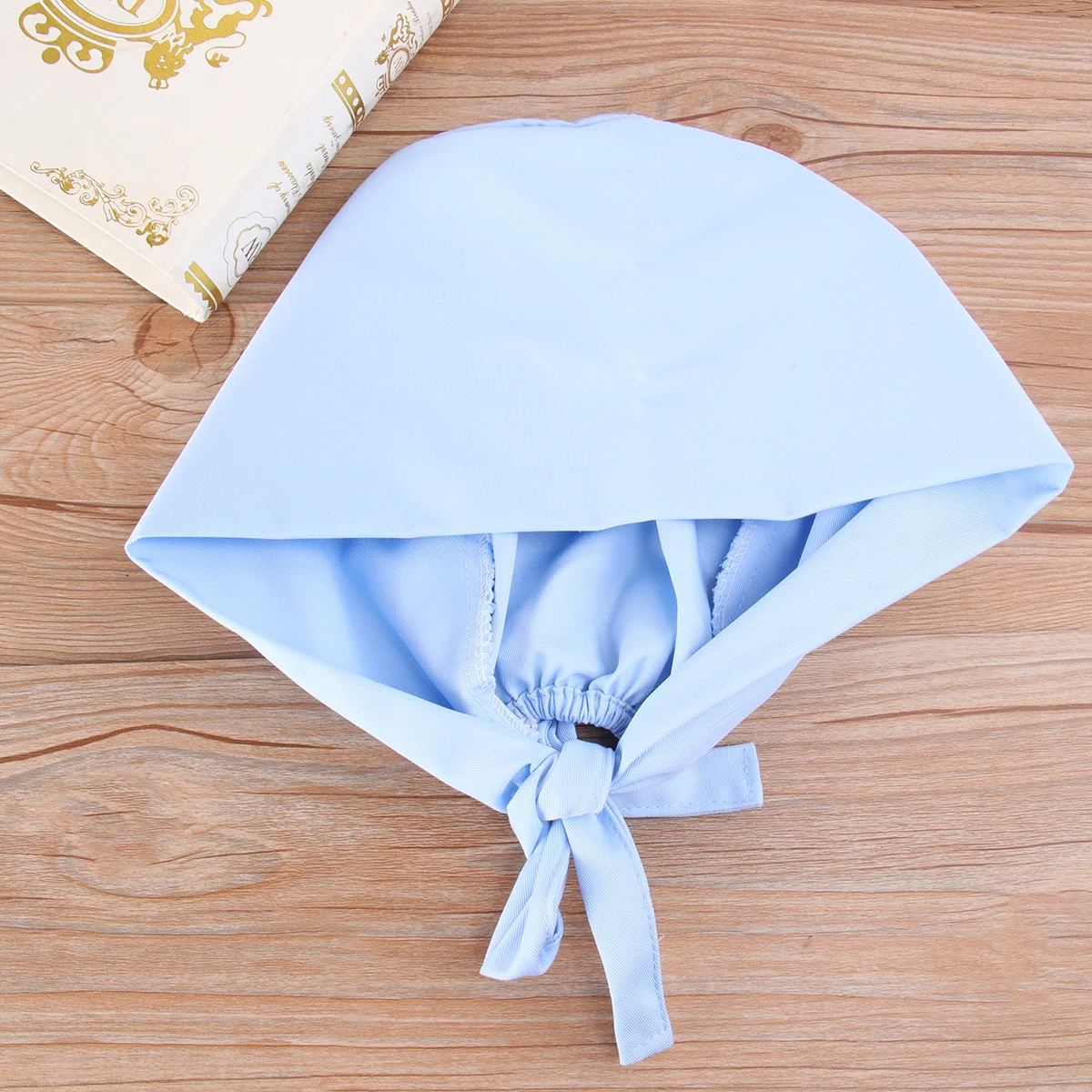 

Хлопковая хирургическая шапочка с принтом, прочная, дышащая, удобная, рабочая, чехол для волос для врача и медсестры, небесно-голубая защитная шапка для чистки