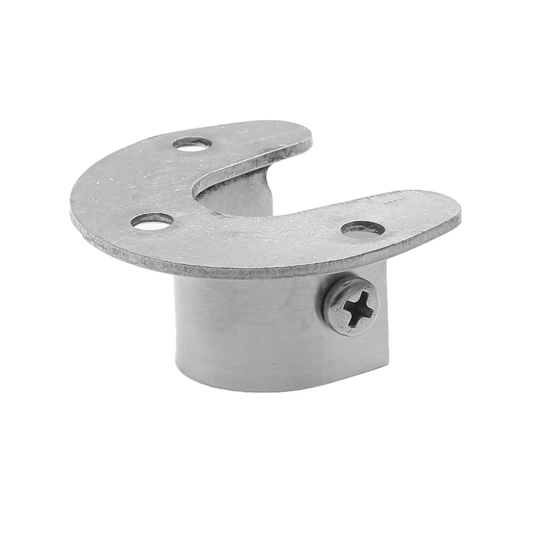 304 หน้าแปลนสแตนเลสที่นั่งตู้เสื้อผ้าแขวน Rod Fixing อุปกรณ์ฮาร์ดแวร์ผ้าม่าน Rod Tube Hook คงที่สนับสนุนวงเล็บที่นั่ง