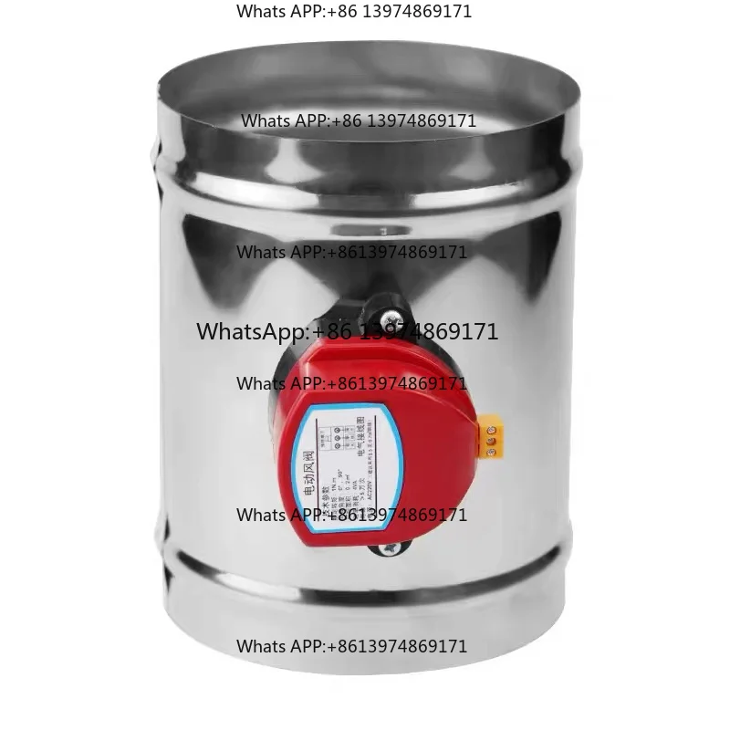 220V/12V/24V Stainless Steel 201 Motorized Damper Solenoid Valve 4/5/6/8 inch Air Duct Vent 63/76/80/100/125/150/200/250 mm