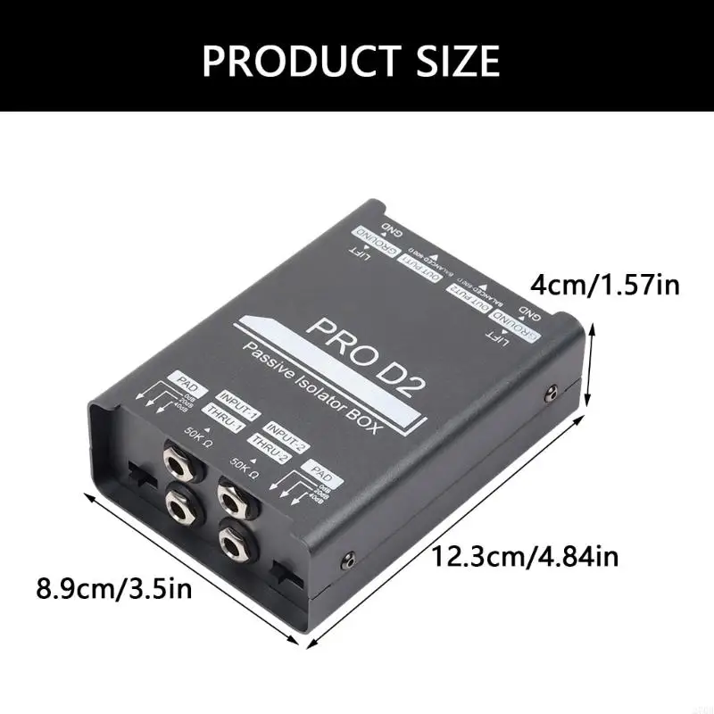 270B Double Channel 6.5 Mixers Sound Isolator Currents Sound Noise Microphones Common Ground Filter 20Hz -20kHz for Guitar