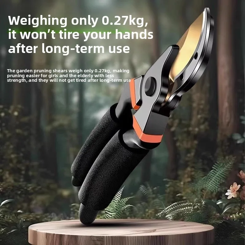 Baolian SK5 Strong Gardening Scissor with Teflon Coating, Effortless Trimming Tree Branch Special Multi Functional Trimming Tool