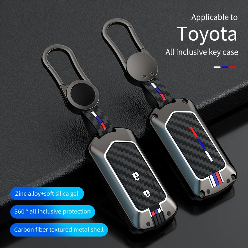 

Car Key Case Cover Fob For Toyota Corolla Verso 2004 2006 2007 Prius Gen 20 2005 2008 Remote Protect Shell Keychain Accessories