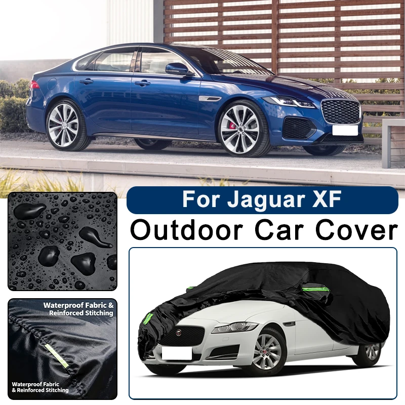

Outdoor Car Cover Waterproof Dustproof UV Sun Protection, Full Car Protector Exterior Accessories For Jaguar XF X250 X260
