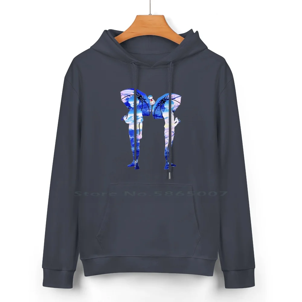 Weathering With You Tenki No Ko Anime Hina & Hodaka Anime Pure Cotton Hoodie Sweater 24 Colors Tenki No Ko Hina Your Name Kimi