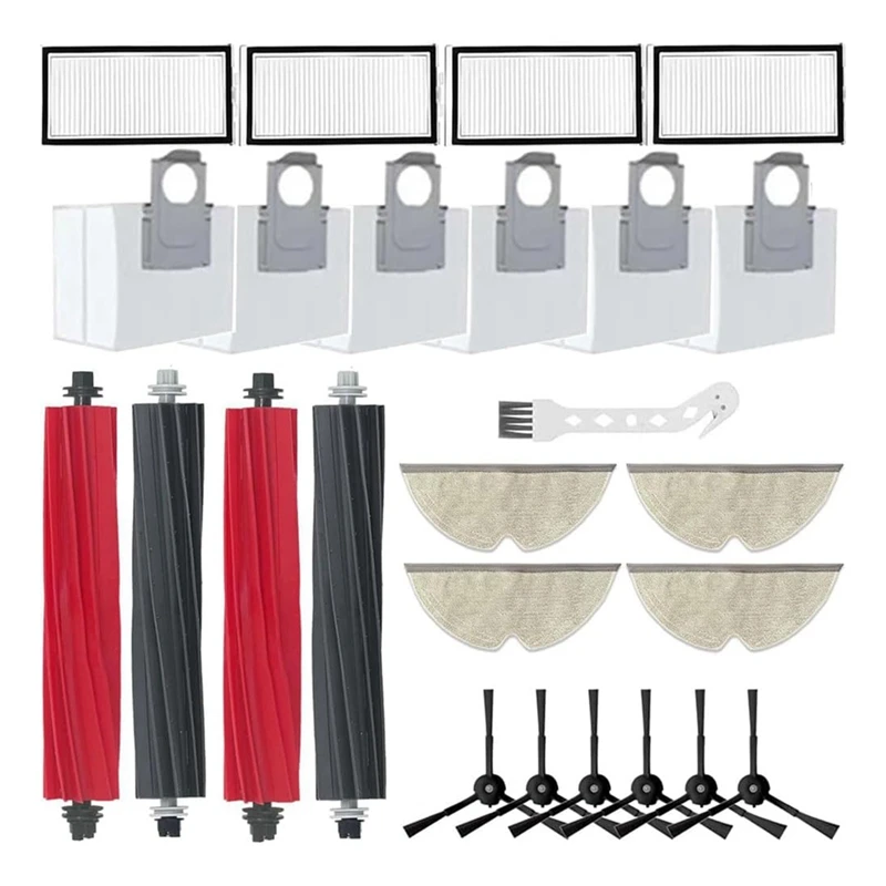 مجموعة مكنسة كهربائية روبوت ، فرشاة جانبية رئيسية ، فلتر Hepa ، قماش ممسحة ، إكسسوارات ، مناسبة لروبوروك Q8 ماكس ، Q5 برو ، Q5 برو +