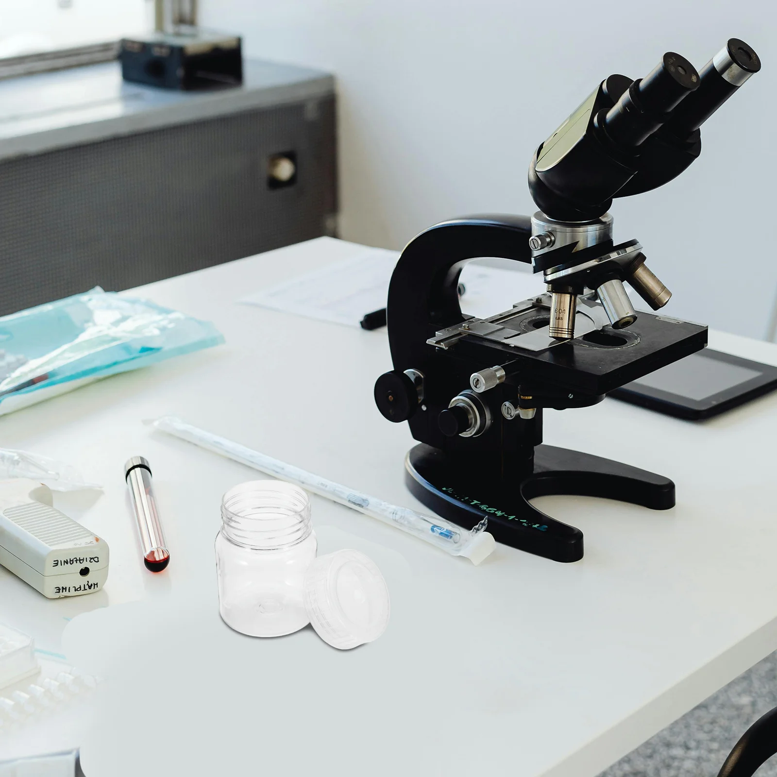 Bouteilles de laboratoire à bouche large de 240Ml, 4 pièces, conteneurs d'échantillons en plastique résistants aux hautes températures pour réactif de test de tissus