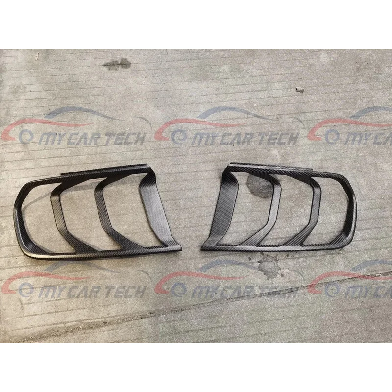 

Factory Hot Selling Carbon Fiber Rear Taillight Cover Rear Lamp Frame Sticker for Mustang 2014-2017 2018 - 2023
