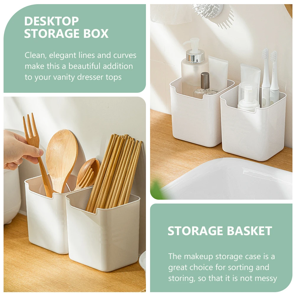 

2 Pcs Storage Box Lipstick Organiser Desktop Cases for Women Skin Care Organizer