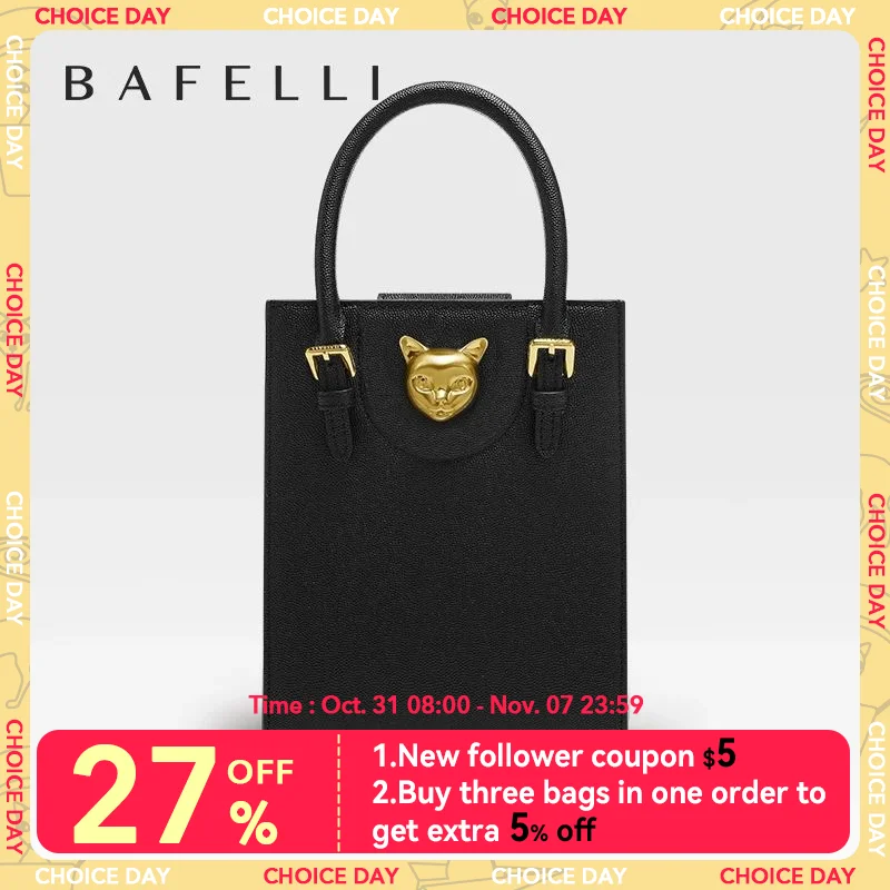 

BAFELLI 2024 NEW WOMEN'S HANDBAG CAT LUXURY BRAND DESIGNER ORIGINAL STYLE TRENDING SHOULDER CASUAL BAGS MINI TOTE CROSSBODY