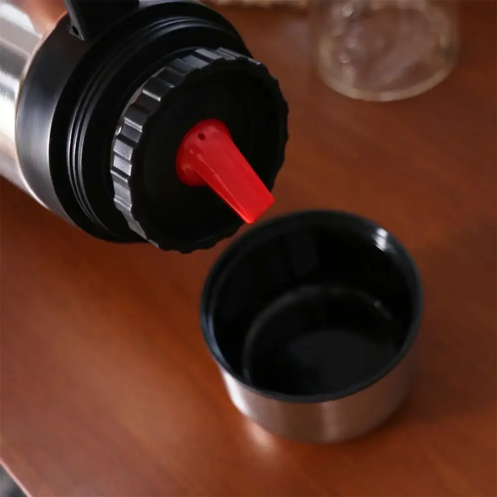 1000ml Stainless Steel Yerba Mate Thermos Bottle Vacuum Flask Double Wall Insulated Travel Cup with Straw