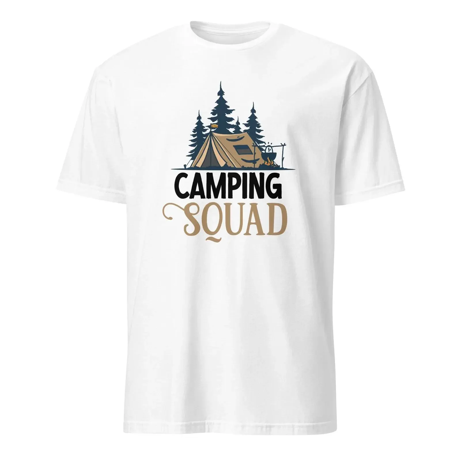 Camping T Shirt Hiking Nature Tent Travel Outdoors Adventure Backpacking vintage Washed Stylish Slightly Versatile