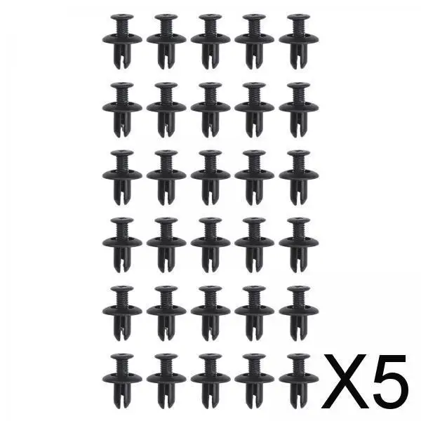 

5 Rivet Clips Hole Retainer Fastener Clips Replaces 30Pieces