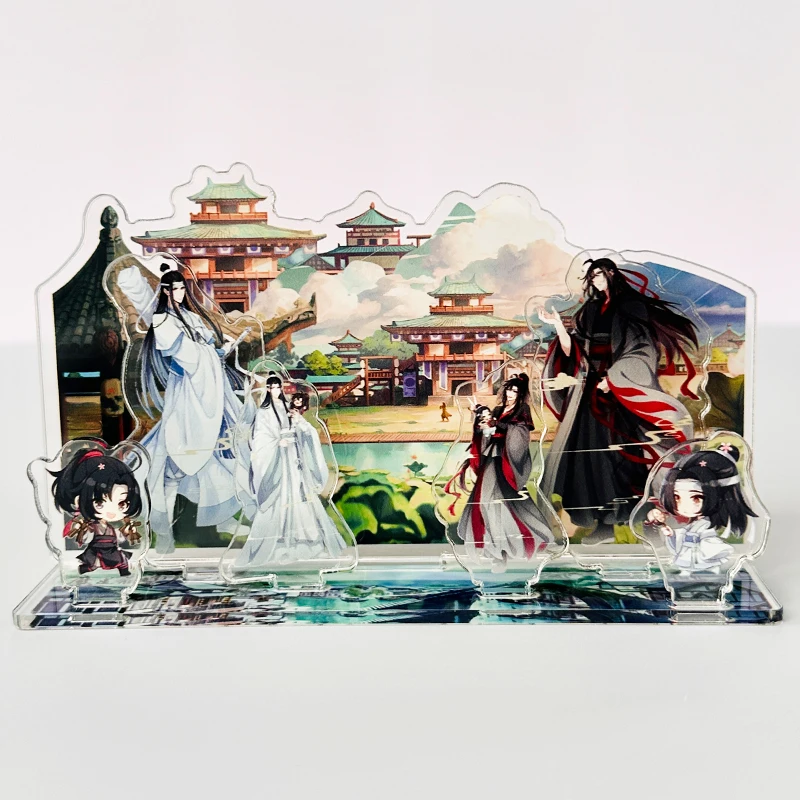 

Anime Grandmaster of Demonic Cultivation WeiWuXian LanWangJi Cosplay Acrylic Standing sign Ornaments Double Stand Model Gifts