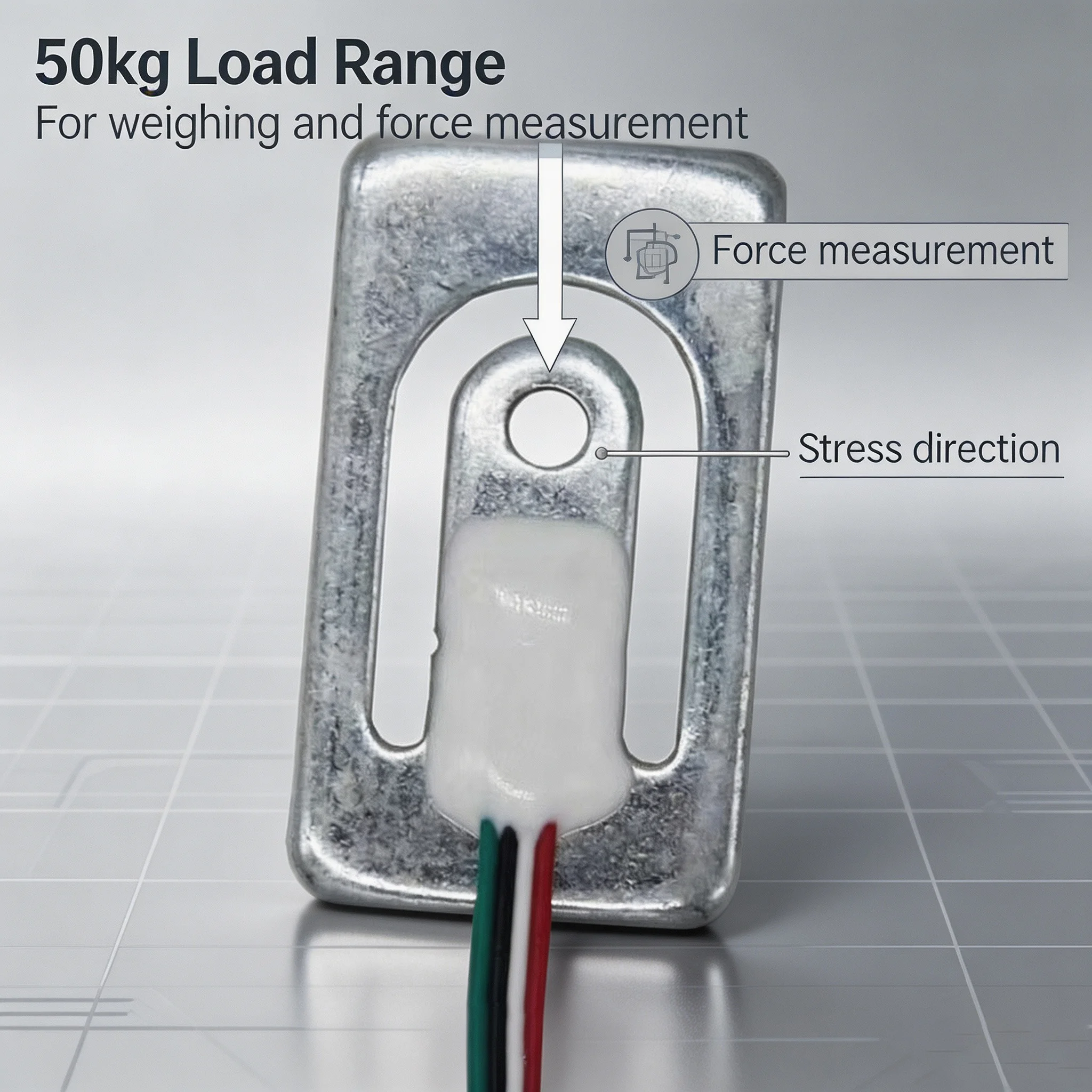50kg Beam Load Cell 0.9mV V Sensitivity 0.4% F S Linearity For Platform Scales Industrial Counting Systems