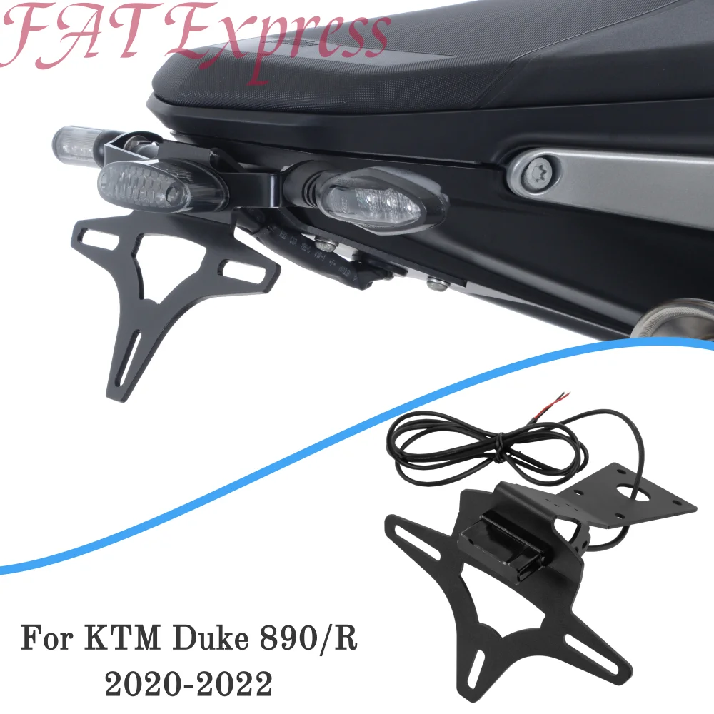 Rear License Plate Holder Motorcycle Tail Tidy Fender Eliminator Kits Bracket For KTM for Duke 890 R 2020 2021 2022 Accessories