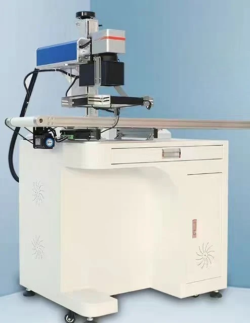 Visual laser marking machine, automatic identification of marking codes, lettering and engraving