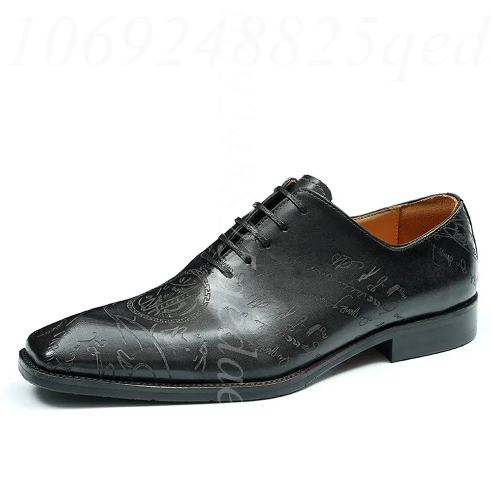 

Handcrafted Embossed Oxford for Men Formal Business Lace-Up Oxfords, Stylish Pointed Toe Premium Brown/Black Designer Dress Shoe