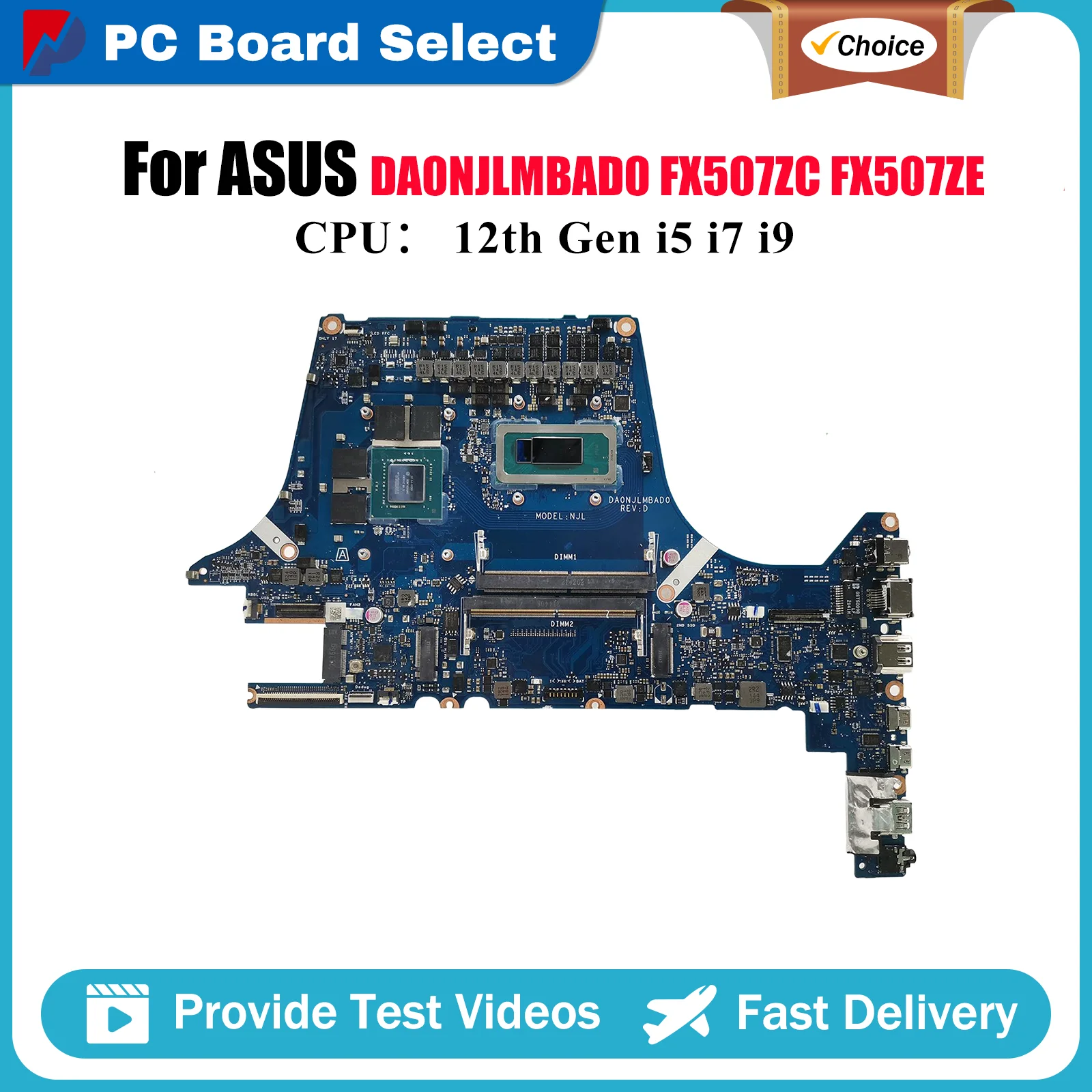 

DA0NJLMBAD0 Материнская плата для ноутбука ASUS TUF Gaming FX507ZC FX507ZE FX507Z FX507ZF Материнская плата с 12-го поколения i5 i7 i9 tests OK stk