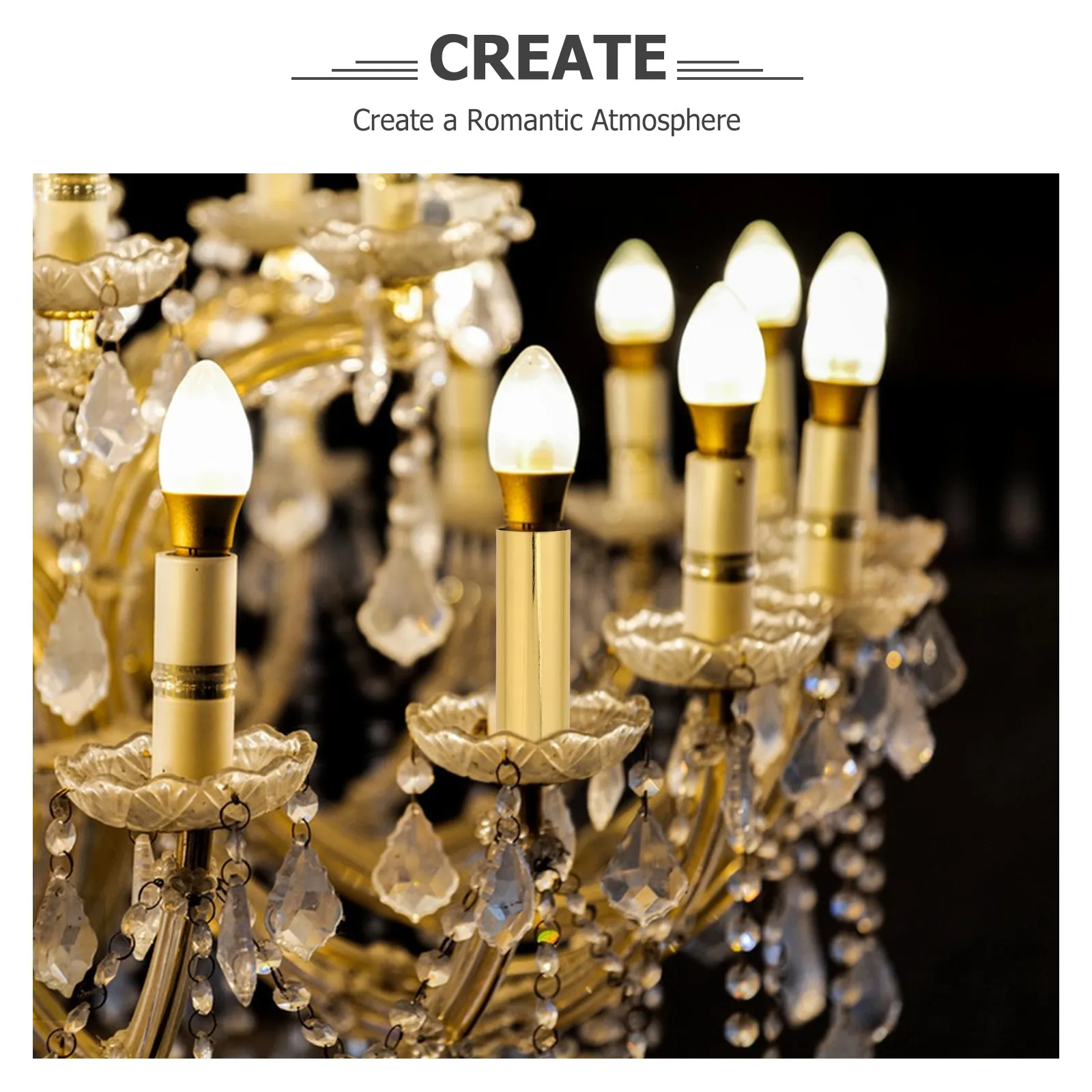6Pcs Candelabra Base Sleeves Metal Covers Ceiling Lamp Light Socket Cover Sleeve Hanging Lamp Accessories Drip