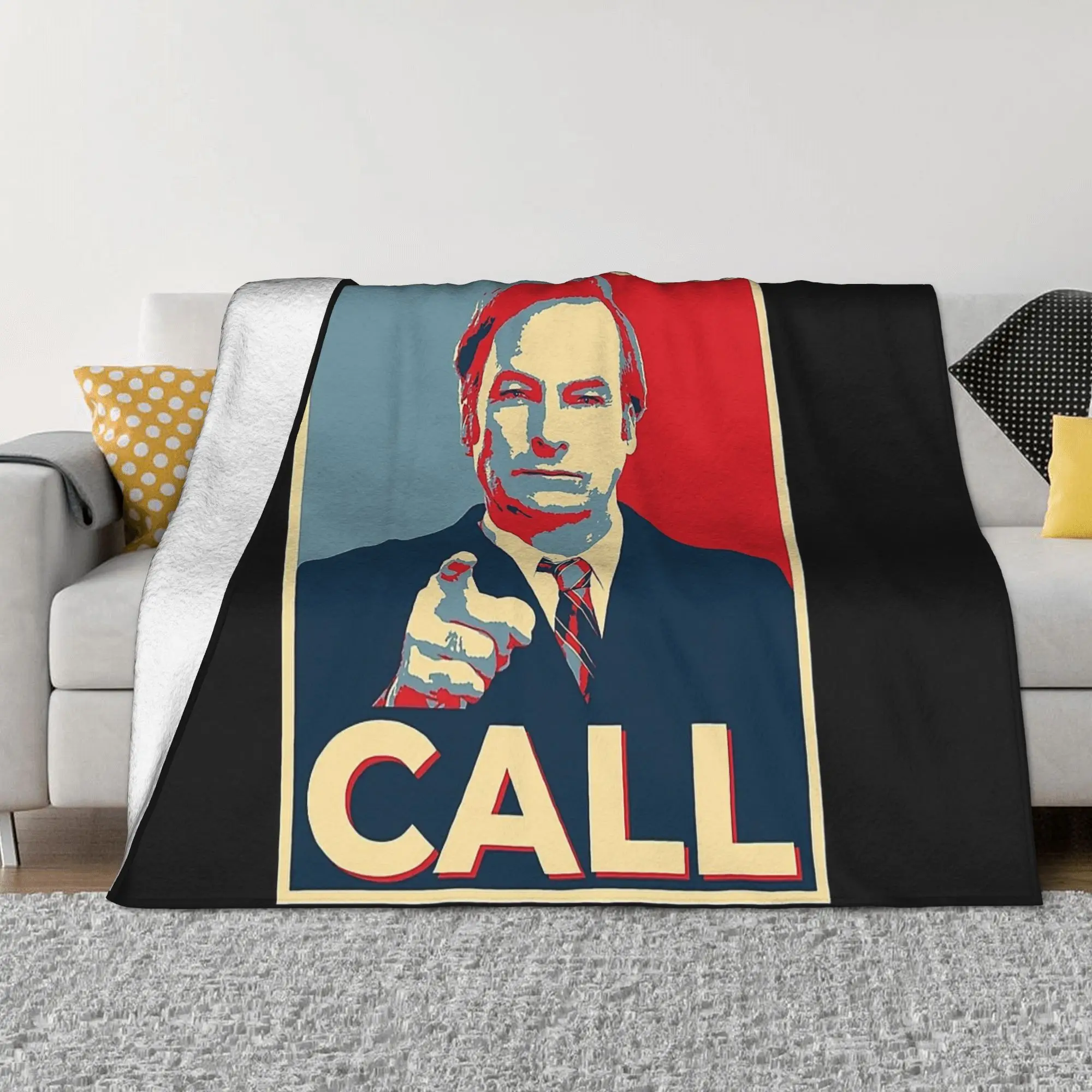 Saul Goodman Better Call Saul Pop Art Black Flannel Blanket