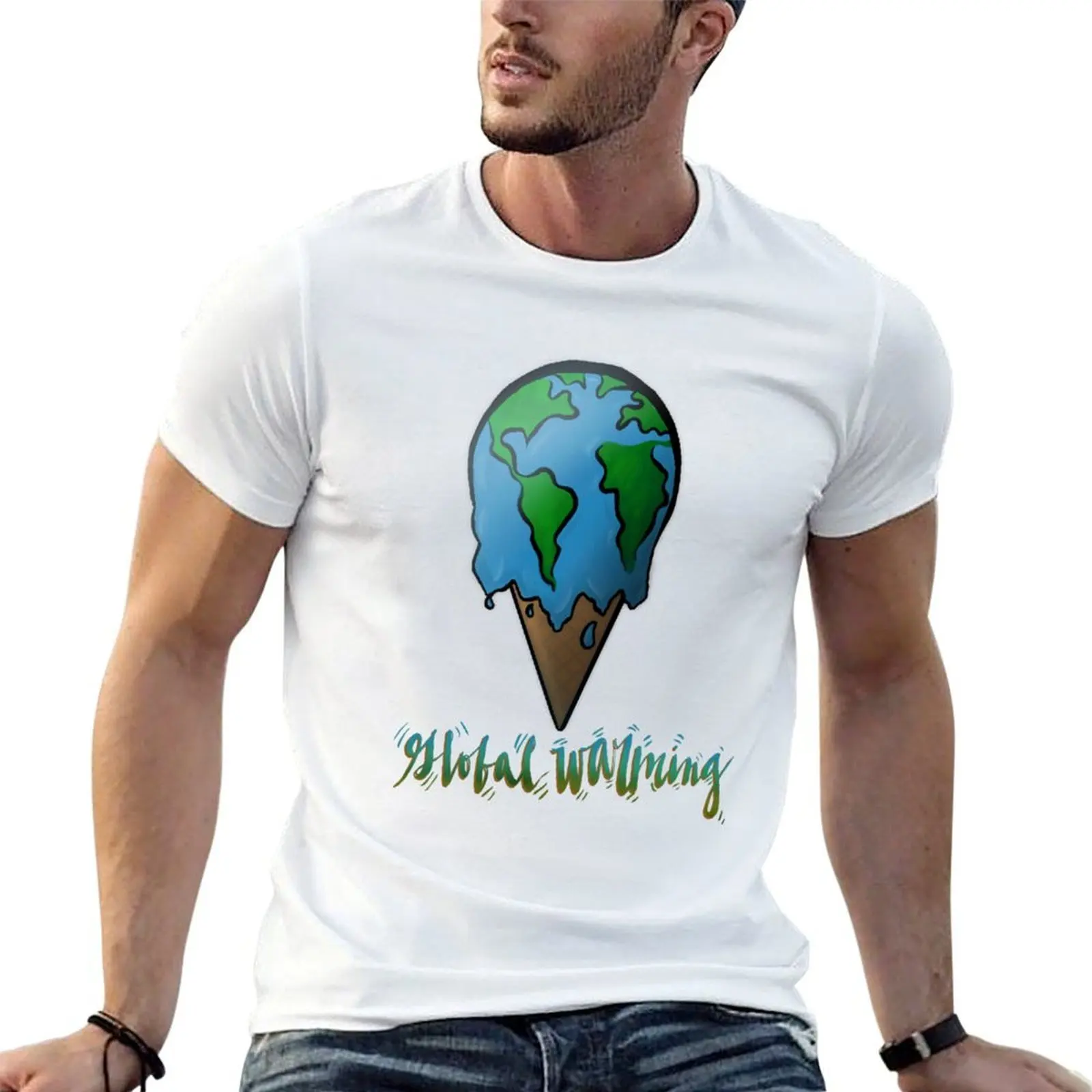 

GLOBAL WARMING T-Shirt t shirt for man 100 percent cotton t shirts for man graphic tees funny t shirts man T-shirt