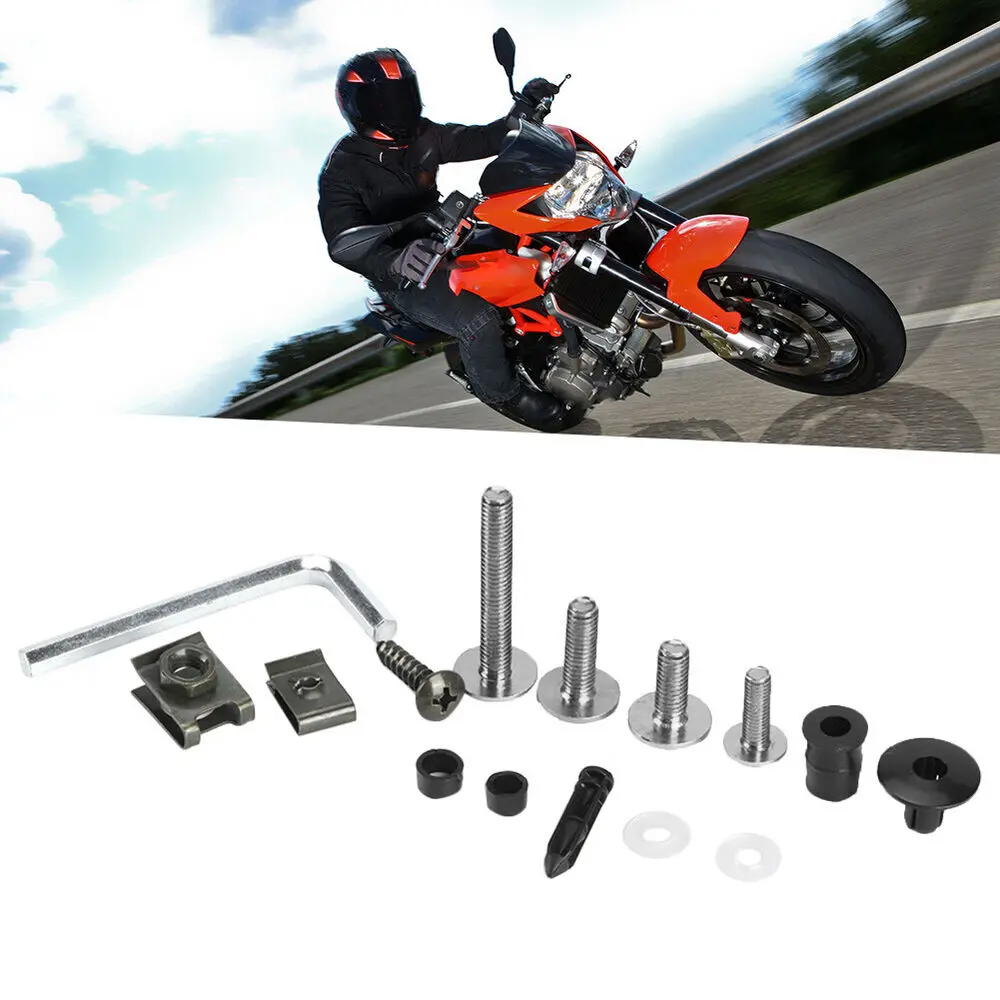 223pcs CNC Screws Motorcycle Alloy Fairing Bolt Screw Nut Kit M6 M5 For Suzuki GSXR 600 750 1000 K1-K8 Yamaha Bmw Honda Kawasaki