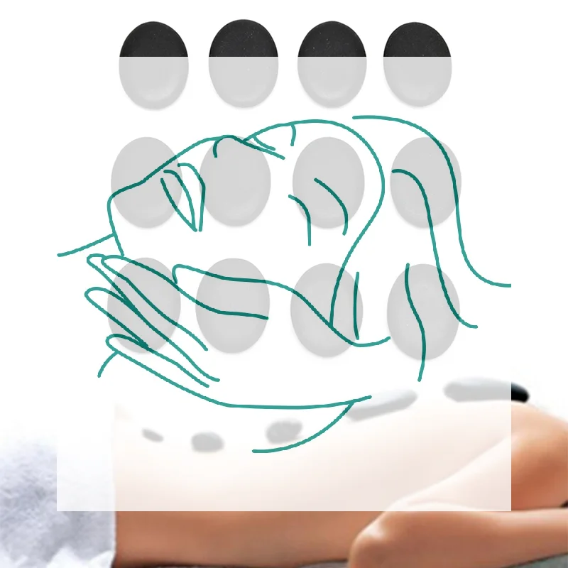 

Набор из 12 лавовых камней для массажа 3*4 см: натуральные энергетические камни для спа-процедур, базальтовые камни оптом для ухода за телом и здоровьем