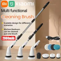 Xiaomi 2000mAh 6-in-1 Electric Cleaning Brush Wireless Electric Rotary Clean Brush Shower Clean 8 Head For Bathroom Kitchen Home