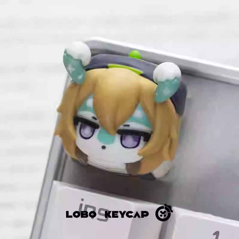 LOBO Genshin Mechanical Keyboard keycap Profile key Cap Resin Cherry Kinnich Marani Customized Game Keycaps PC Accessories Gifts