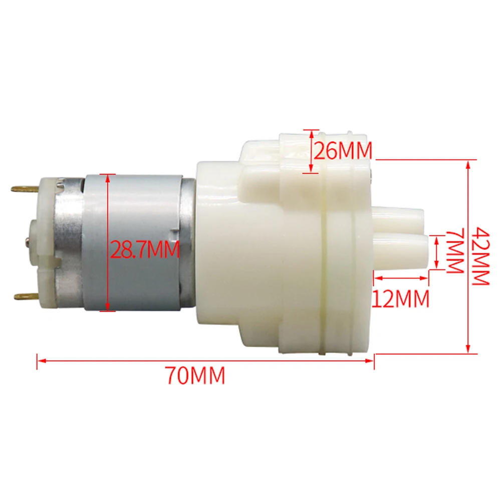 12V Motor Water Pump DC Diaphragm Pump Miniature 1L/Min 365 Water Pump 5W Household Tea Set Fish Tank Accessories Water Pump