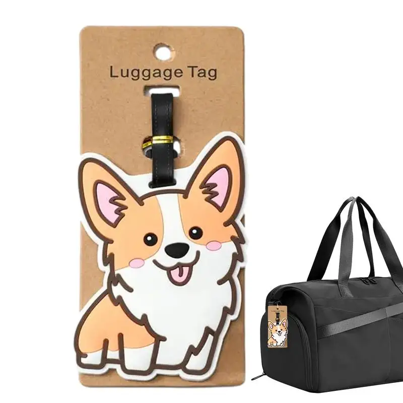 Anime Luggage Tag Travel Bag Labels Suitcase Tags Cute Cartoon Character Name Luggage ID Tags Animal Design Baggage Travel Tags