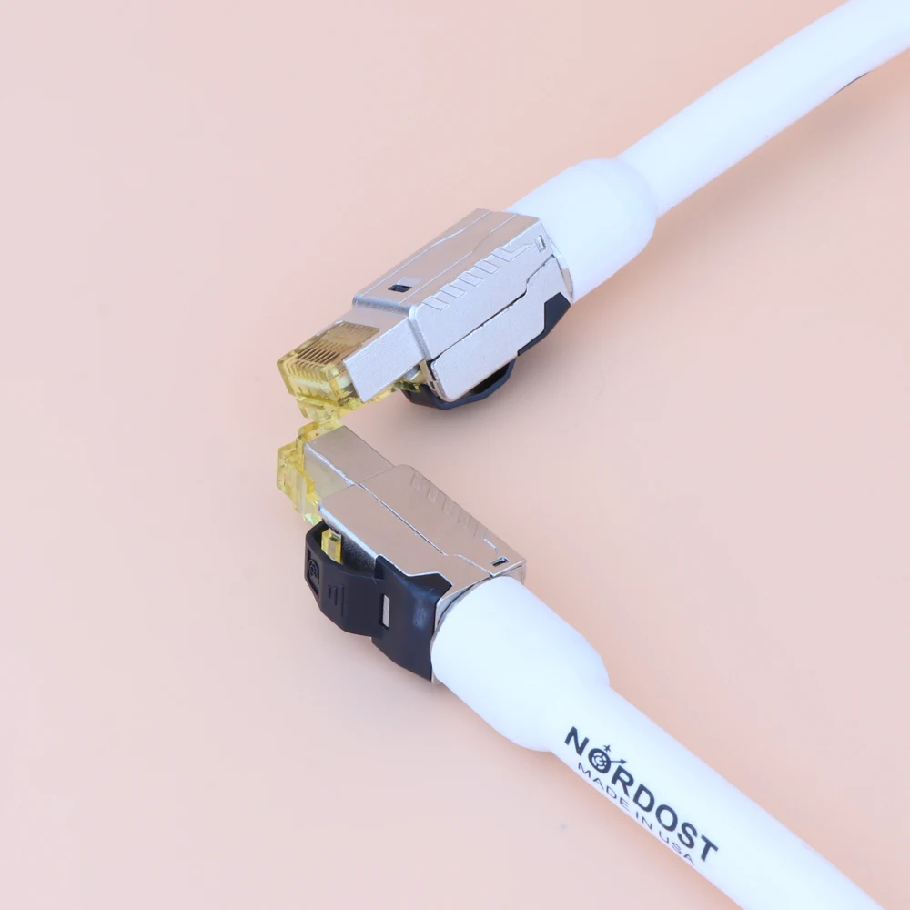 Nordost ODIN Ethernet Cable Cat8 Speed Lan RJ45 Network Patch Cable With High Purity Silver Plated Conductor