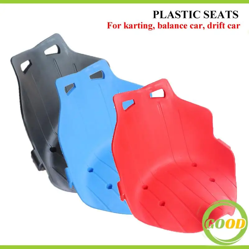 Black Lightweight Kart Seat Replacement Durable PP Classic Design Balancing Scooter Attachment Seats Benches Accessories Kart
