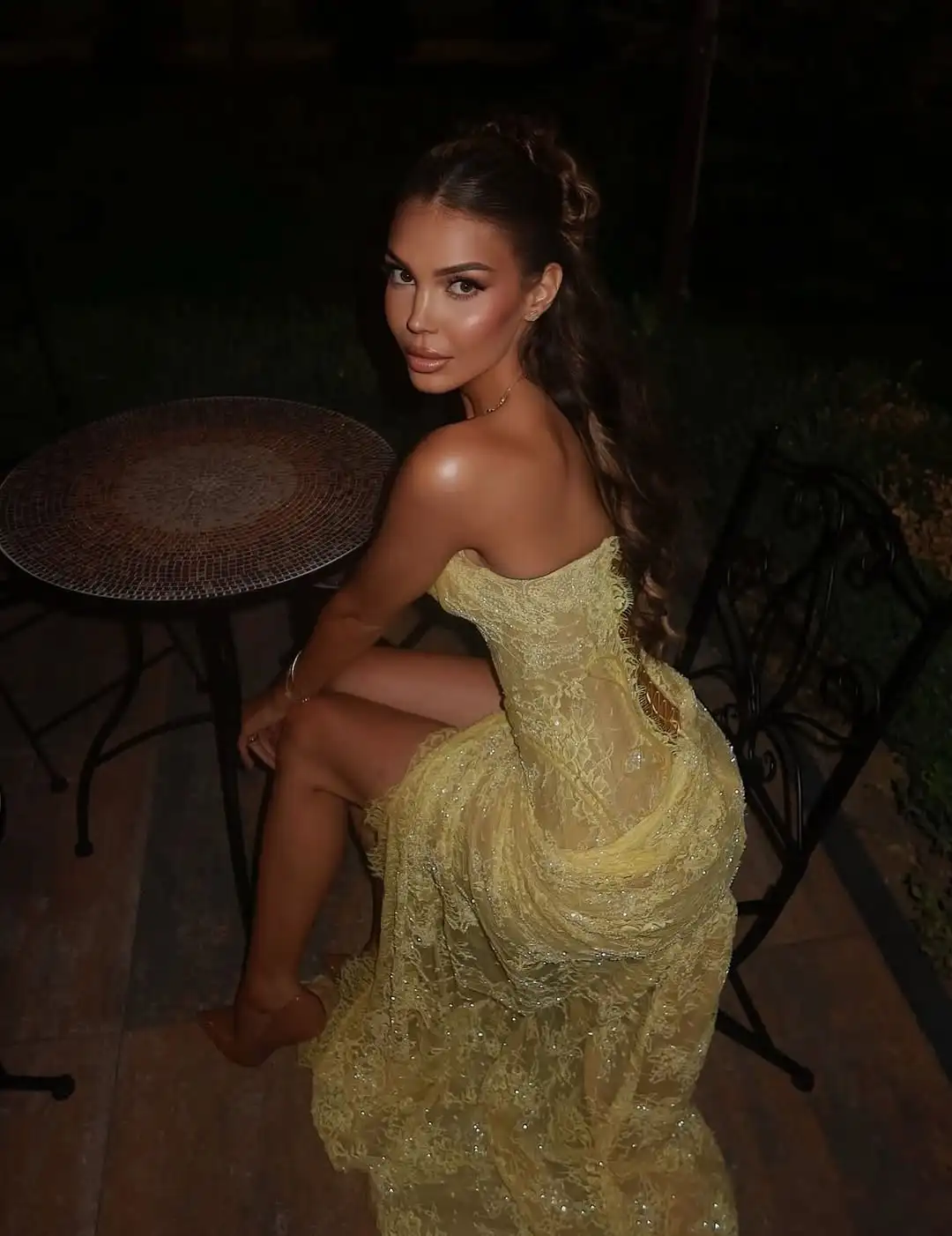 جديد وصول مثير الحبيب الوهم السامي الشق مساء اللباس التطريز الطابق طول الترتر حورية البحر حزب اللباس الرسمي #2