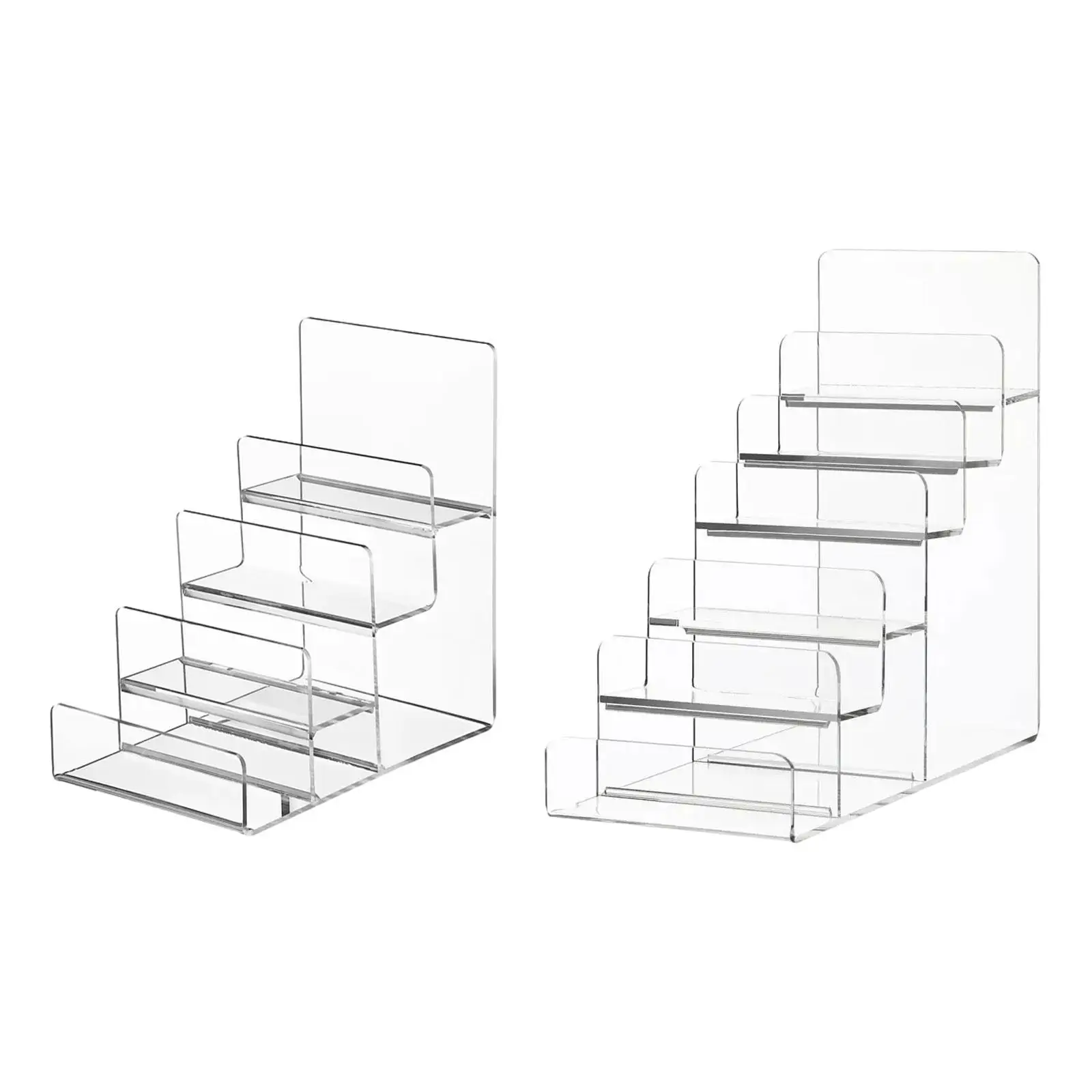 Acrylic Display Riser Handbag Purse Display Stand Decoration Step Display for Mobile Retail/shop Figures Wallet Supermarket