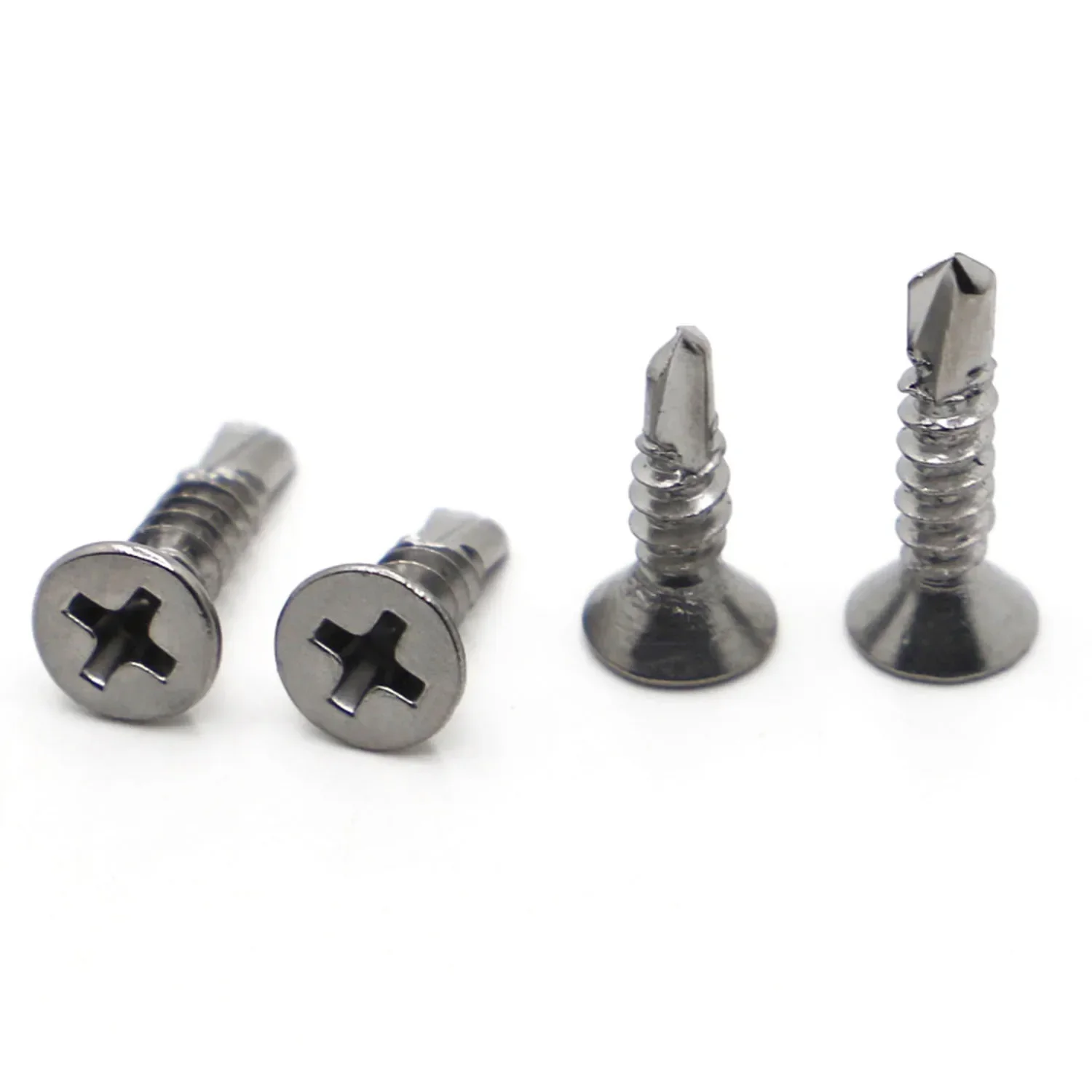 

M3.5 M4.2 M4.8 M5.5 M6.3 410 Stainless Steel Phillips Flat Self-drilling Screw Self-tapping Dovetail Screw 13 To 50mm