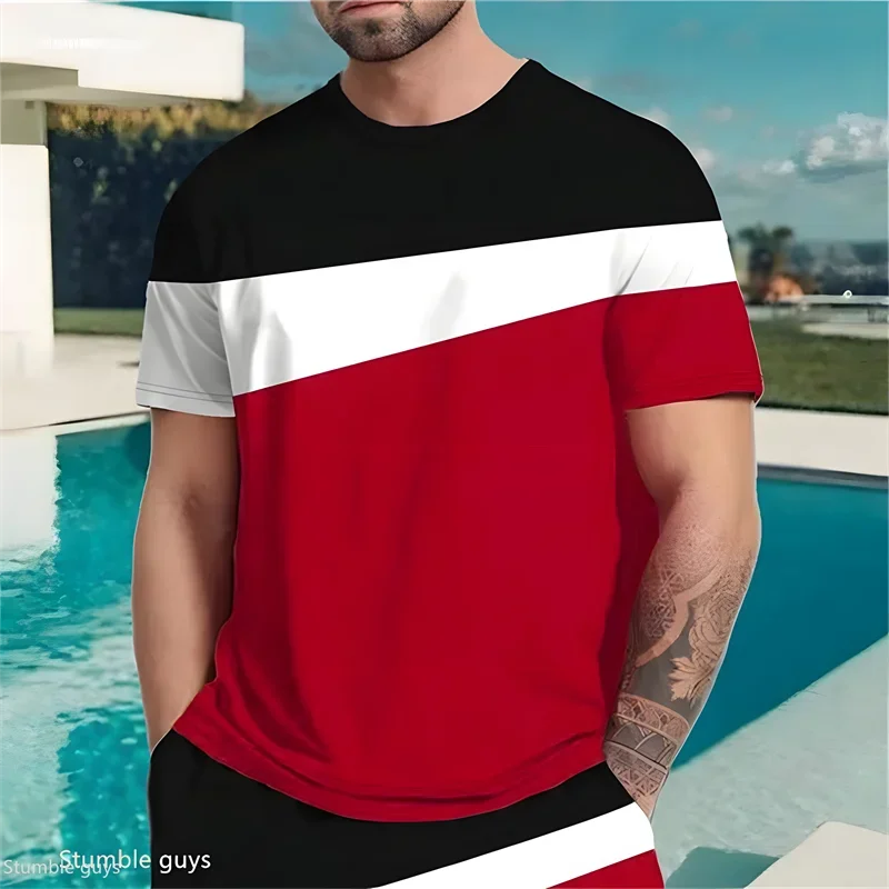 Herren-Mode-T-Shirt, Sommerliches Anime-inspiriertes Lockeres Kurzarm-Shirt, Weiches Bequemes Übergroßes Sport-Trikot