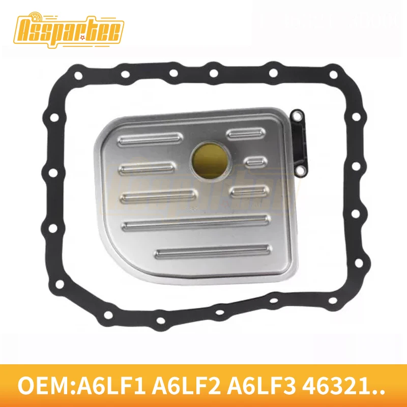 

Grid+Gasket 46321-3B000 A6LF1 A6LF2 A6LF3 Automatic Transmission Oil Filter Oil Pan Gasekt Gasket for HYUNDAI Gearbox 463213B000