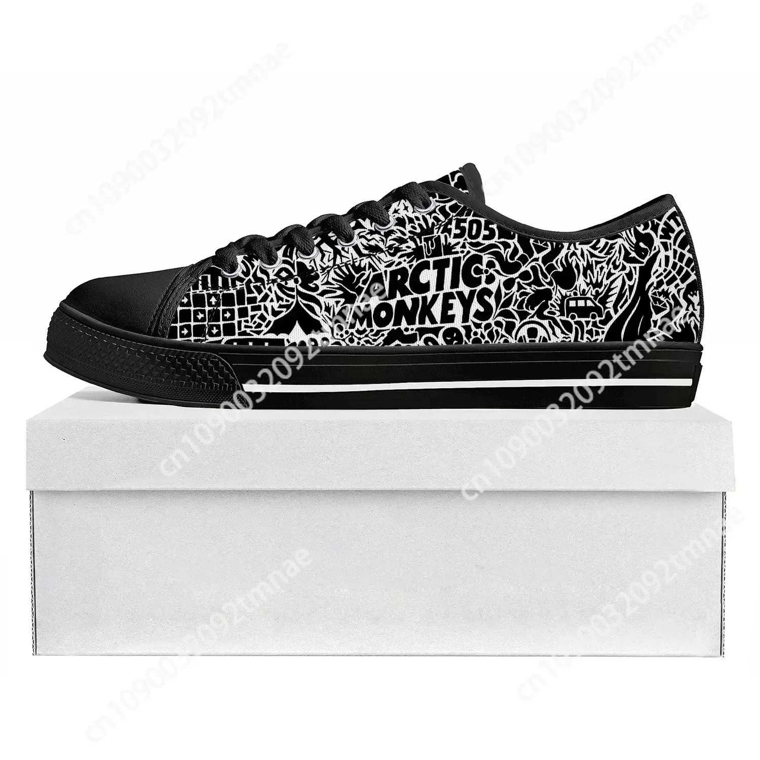 

Arctic Monkeys Low Top Rock Band Sneakers Mens Womens Teenager High Level Custom Shoe Canvas Sneaker Casual Couple Shoe