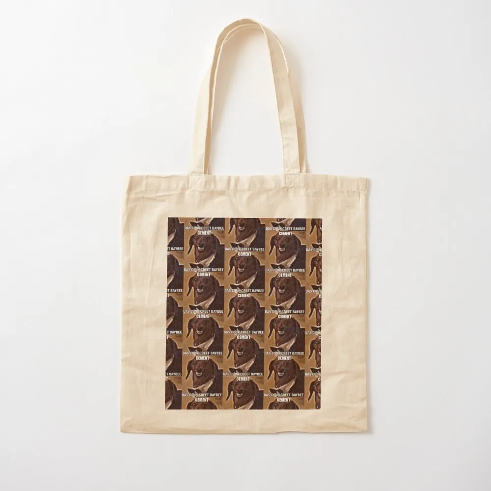 

Cement Dog Tote Bag