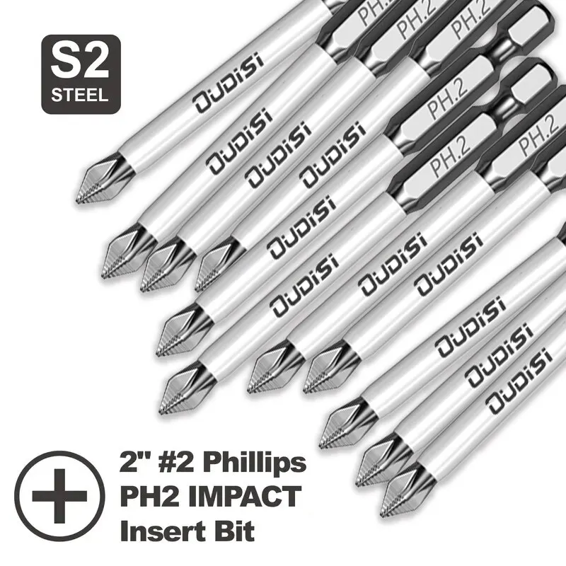 3/8/15pcs 70mm 2.9in Alloy Steel Phillips Bit Impact Screwdriver Bits Set High Quality for Wood Home Office Industrial Use