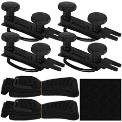 Roof Box Mounting Fitting Kit Heavy Duty Roof Box U-Bolt Clamp Universal Roof Rack Bracket Kit Van Truck Car Mounting Accessorie