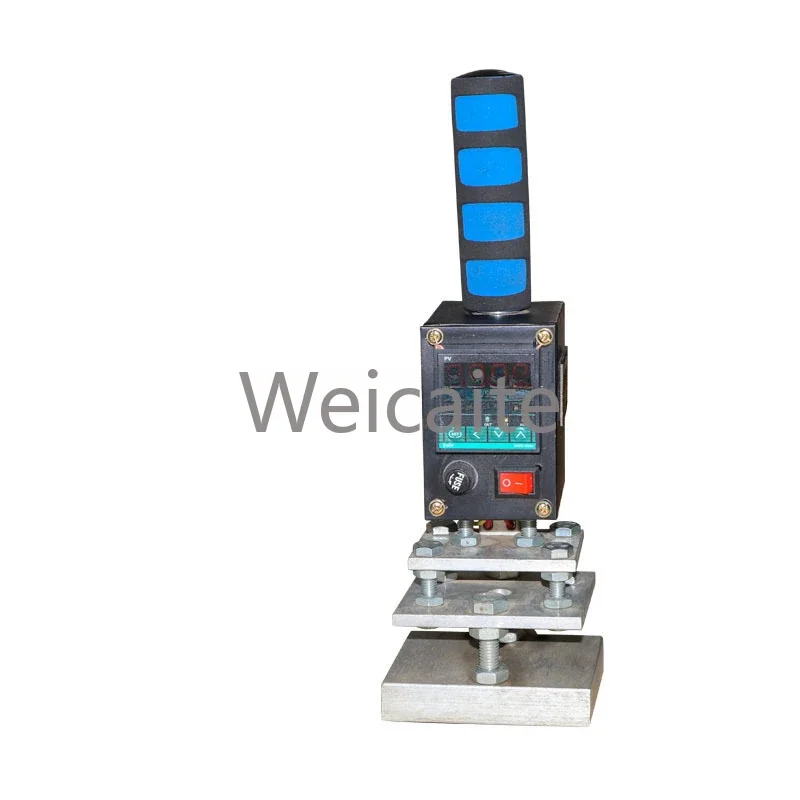 220V Single-Hand Hot Foil Stamping Machine 8*10cm Manual Heating Press Easy to Operate Flatbed Printer for Home Use