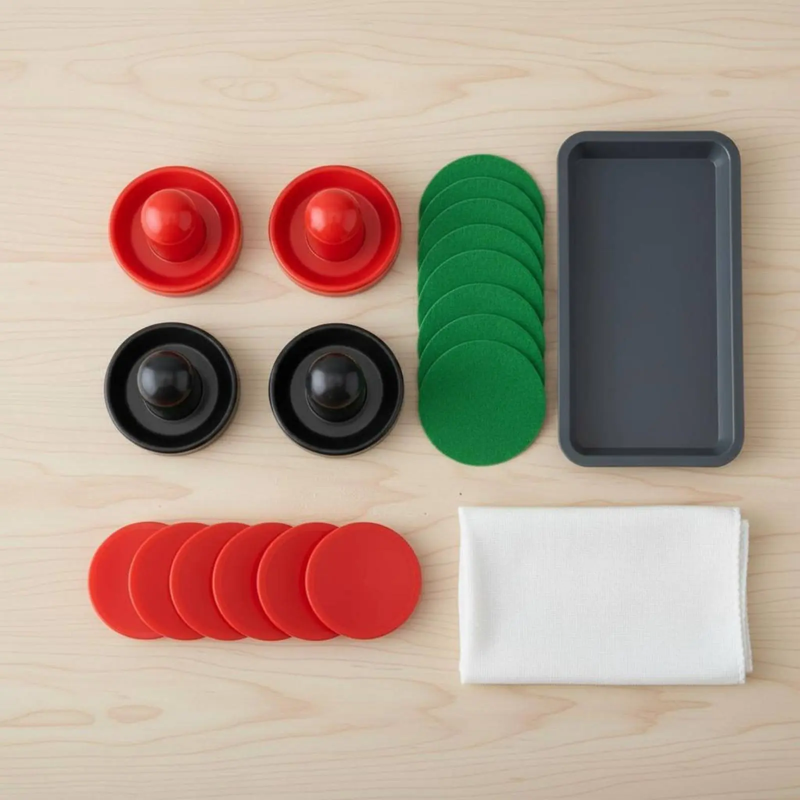

Air-Table-Game Mallets and Pucks Ergonomic Air Design-Table-Game Pusher and Puck Collection for Game Room