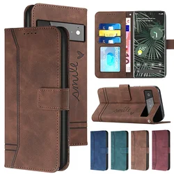 Flip Cover dla Google Pixel 8 8 Pro Pixel 7 7 Pro 7A Matte Leather Wallet Case dla Google Pixel 6A Pixel 6 6 Pro Card Holder