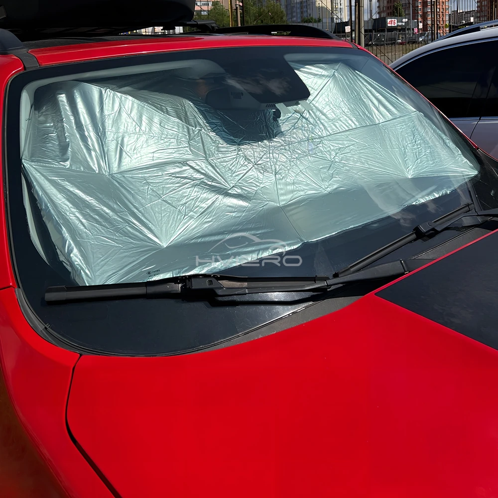 1/2/4pcs Multi Purpose Foldable Telescoping Car Windshield Sunshade Heat Insulation Protect Auto Interior with Portable Parasol