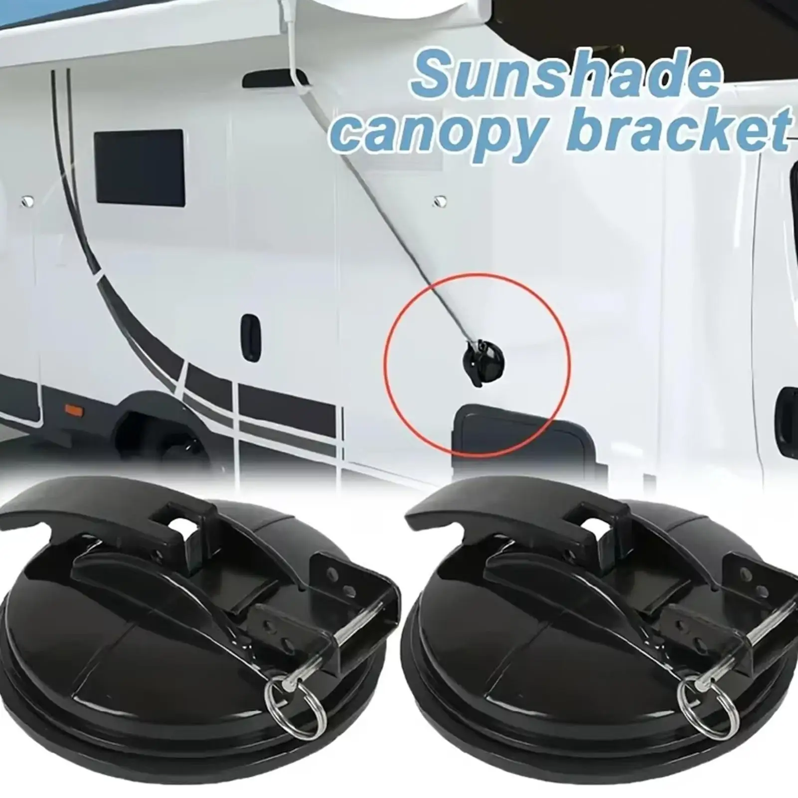 

1/2/5Pcs Suction Cups Black Outdoor Travel RV Camping Awning Sunshade Canopy Lock Suction Cup Extra Heavy Duty Lock Suction Cups