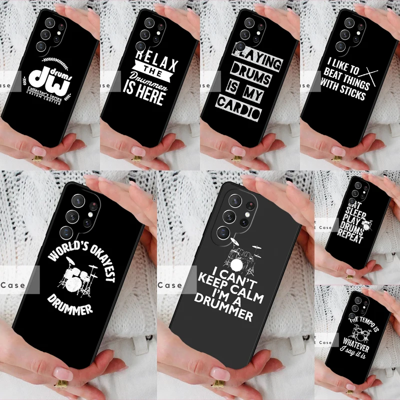 Drum Drummer Music Dj Phone Cover Case for Samsung Galaxy S26 Ultra S20 FE Note 10 S24 S23 S21 S25 Plus S22
