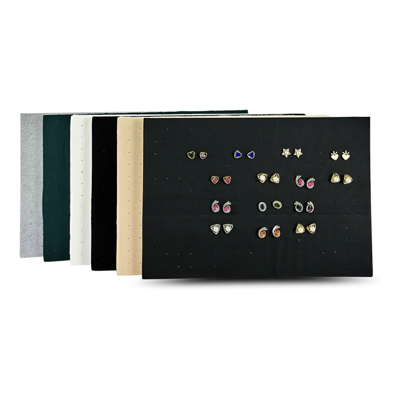 216 Holes Earrings Display Pad Studs Earrings Storage Jewelry Tray Inner Jewelry Box Insert Pad DIY Sponge Mat 33.5*22.5*1cm
