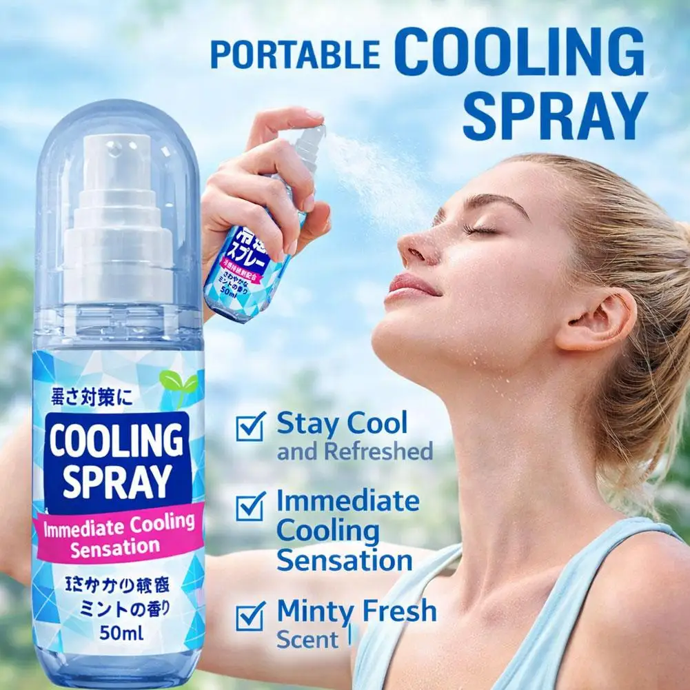 Cooling Spray Outdoor Sun Protection And Cooling Spray,Cooling Spray Students Summer An Excellent Anti-Heat And Cooling Solution